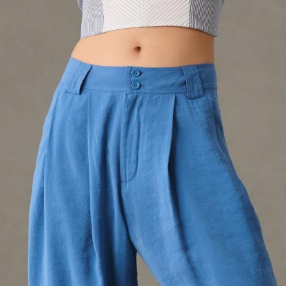Brand New BY ANTHROPOLOGIE CROPPED PLEATED TROUSERS - Picture 6 of 16